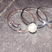 Колие, гривна и пръстени Katnes Avon, снимка 6 - Бижутерийни комплекти - 36235573