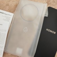 Honor Magic 4 Pro original case оригинален прозрачен кейс + хидрогел протектор чисто нови, снимка 1 - Калъфи, кейсове - 41630413