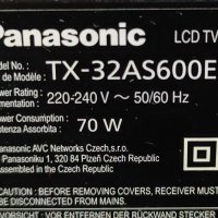 Телевизор Smart LED Panasonic Viera TX-32AS600E, 32" (80 см), Full HD, снимка 2 - Телевизори - 41591405