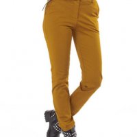 Спортно-елегантен панталон в цвят камел, снимка 1 - Панталони - 35687683