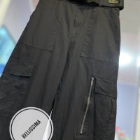 Карго панталон в черно с колан , снимка 8 - Панталони - 44393169