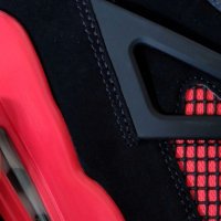 Nike Air Jordan 4 Red Thunder Нови Оригинални Мъжки Обувки Кецове Маратонки Размер 44 Номер 28см , снимка 4 - Кецове - 40535262