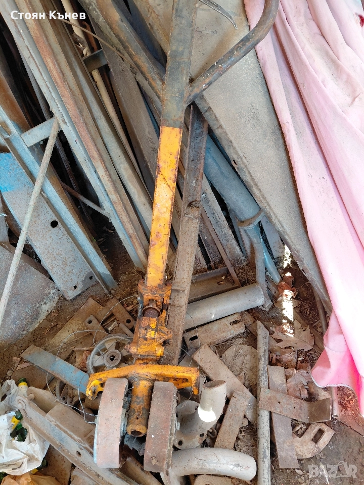 Дръжки с помпи и колела за палетна количка, снимка 1