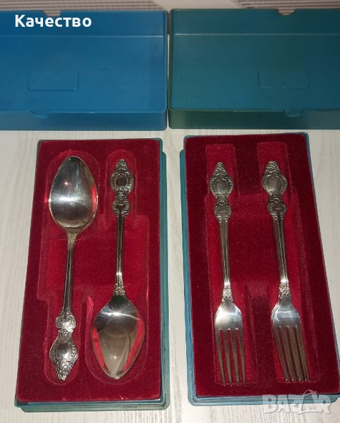 Комплект посребрени прибори , снимка 1