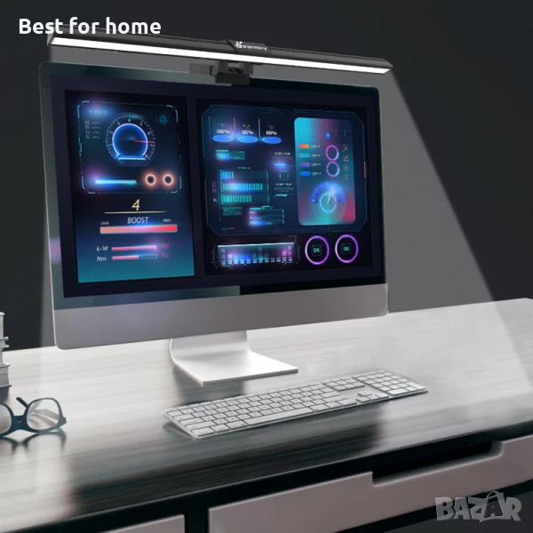 USB LED лампа за монитор, димиране на осветлението, 3 режима на осветление, снимка 1