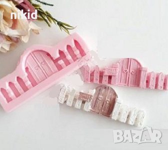 Ограда с врата силиконов молд форма фондан гипс декор украса , снимка 1