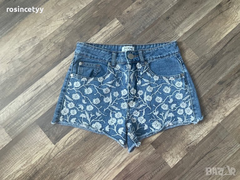 Къси дънки с бродерия , снимка 1