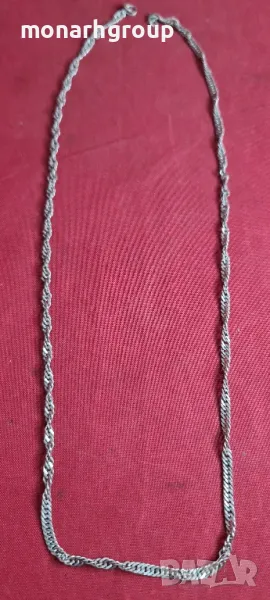 Сребърна верижка/липсва закопчалка/, снимка 1