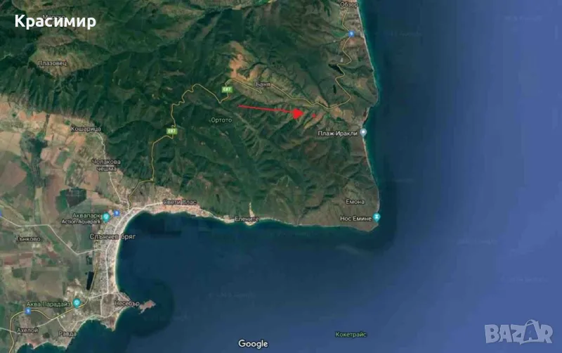 Земя, с. Баня, 6934кв.м, Иракли Вая, р. Вая

, снимка 1