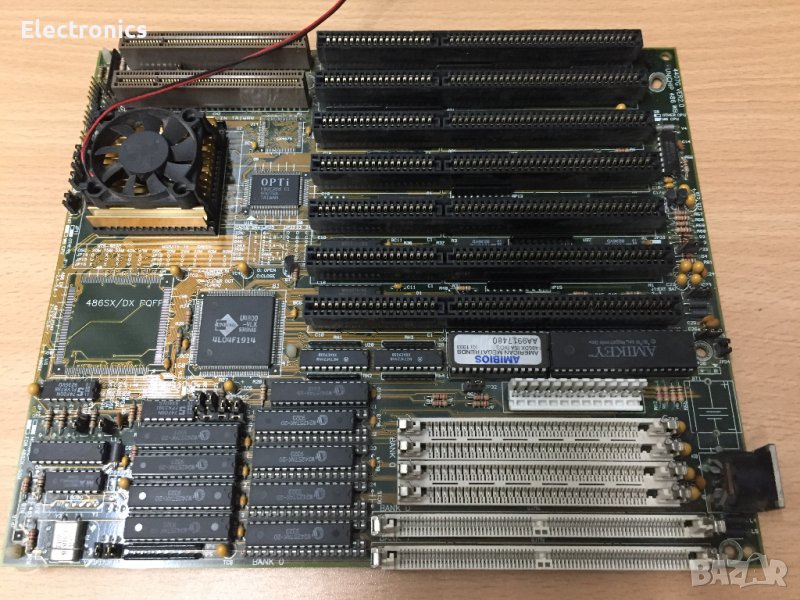Старо компютърно дъно с процесор 486DX - 40Mhz , снимка 1