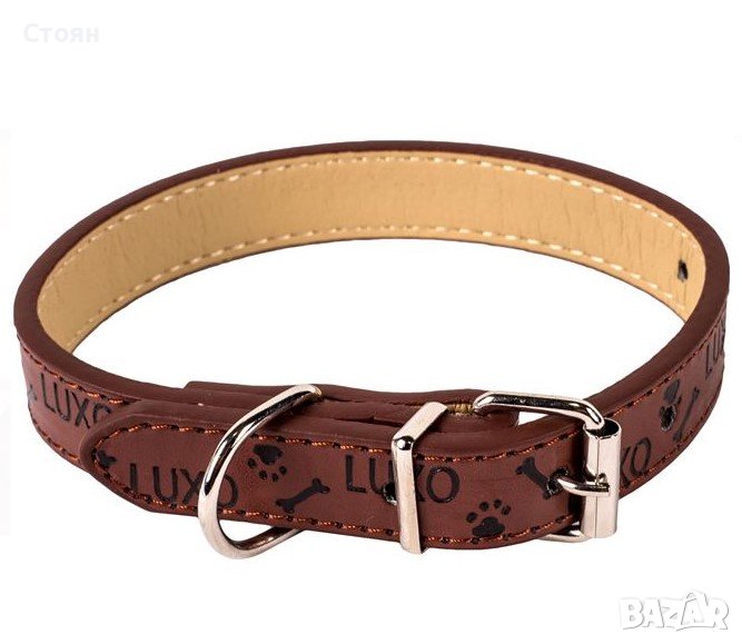 Кожен нашийник, каишка за кучета 45x1.5, снимка 1
