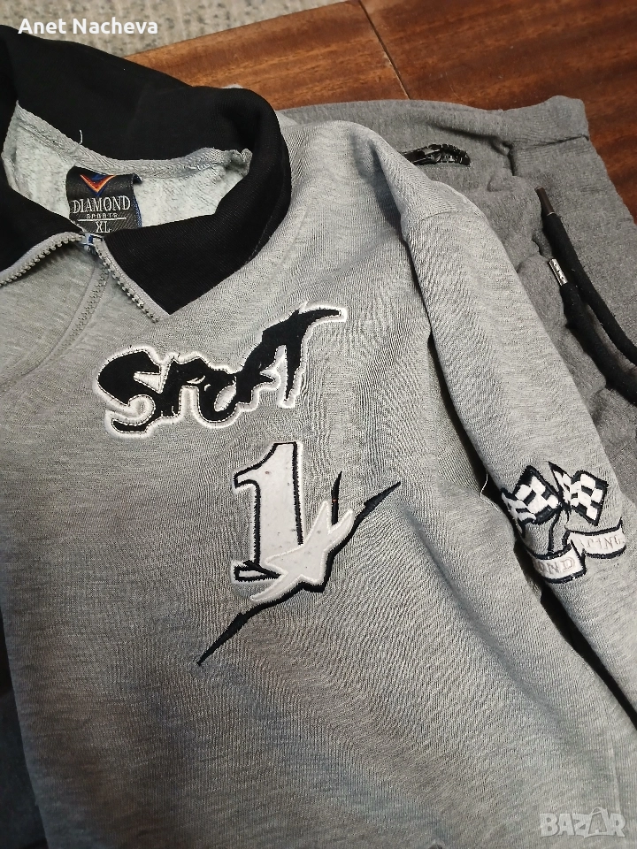 Горнище на анцунг, сив, снимка 1