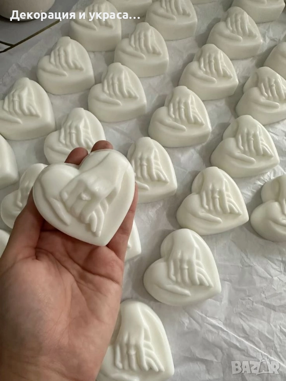 Сапунени сърца за гости на Сватбено тържество, снимка 1
