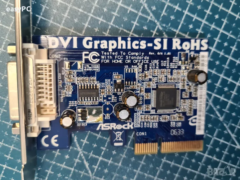 Нова оригинална планка ASROCK PCI to DVI-D, снимка 1