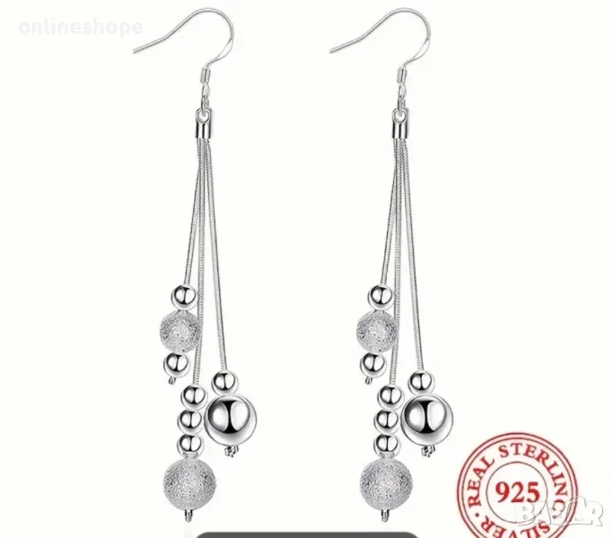 Сребърни обеци / Сребро S925 , снимка 1