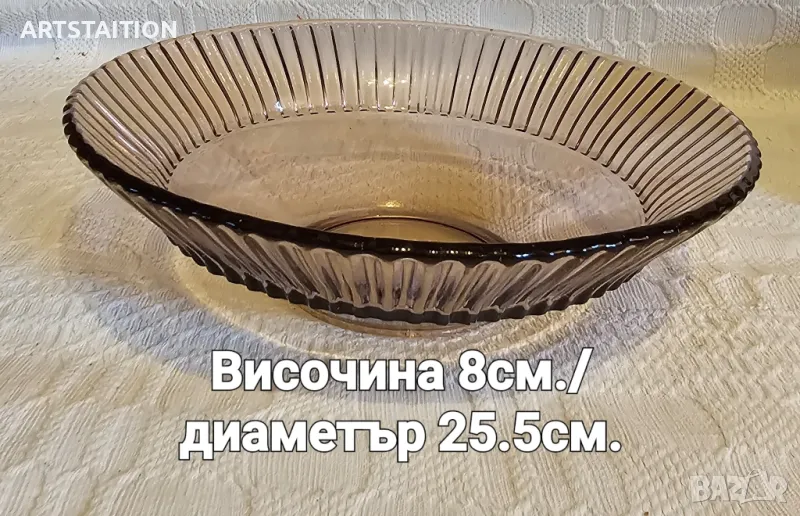 Стъклена фруктиера
, снимка 1