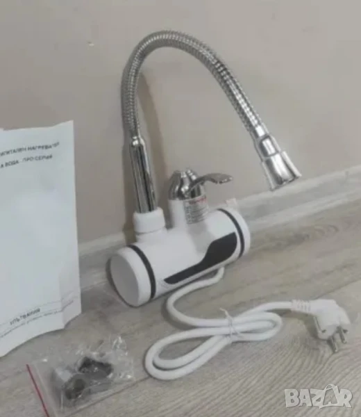 Смесител за вода с нагревател за мигновено загряване, снимка 1