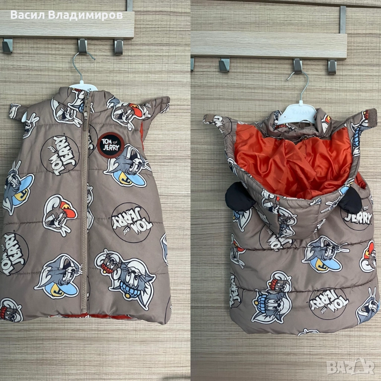 Грейка/елек с качулка размер 98, снимка 1