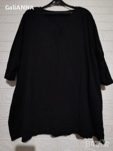 СТРАХОТНА ТУНИКА В ЧЕРНО 2XL-3XL, снимка 1