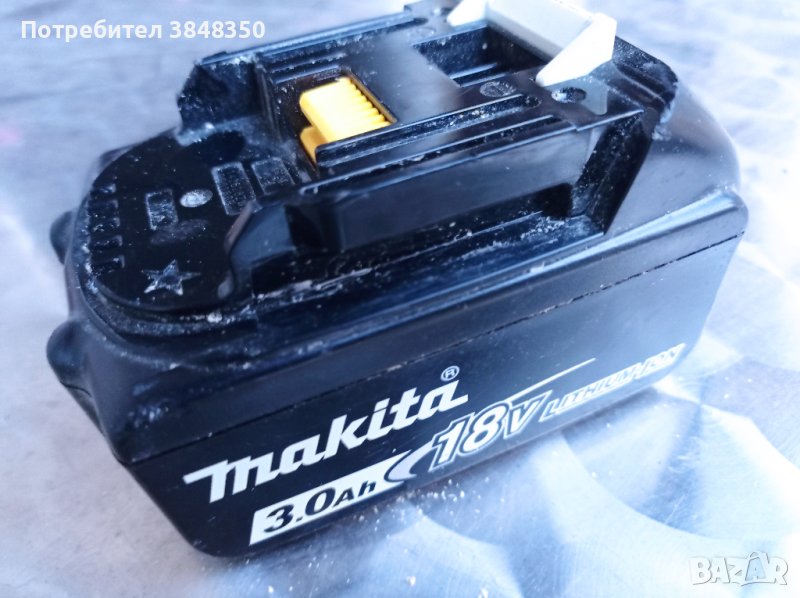 Акумулаторна батерия MAKITA 18 волта 3 ампера BL1830-за ремонт, снимка 1