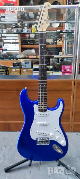 Електрическа китара цвят син металик, снимка 1