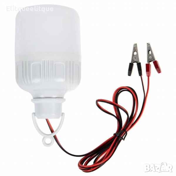 LED крушка със щипки 12-85V 9W / 12W 6400K, снимка 1