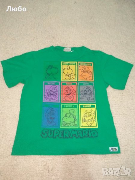 тениска зелена  Супер Марио намаление, снимка 1