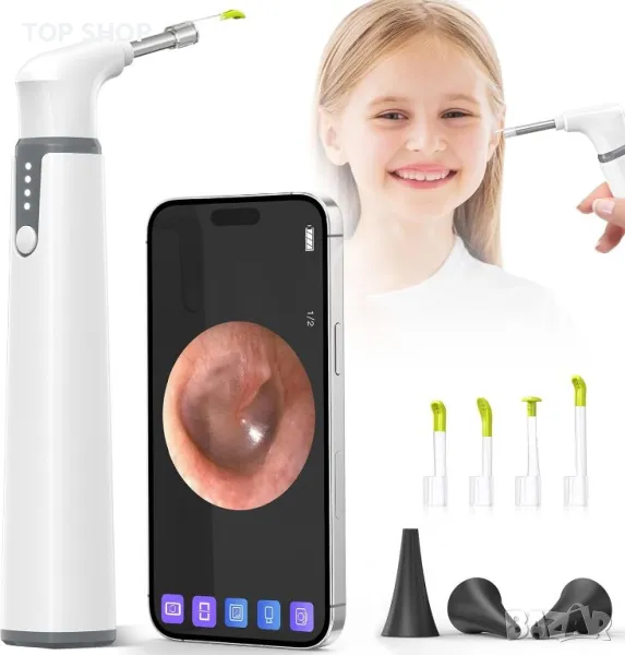 Професионален смарт отоскоп ScopeAround Otoscope Ear Camera, WiFi, снимка 1