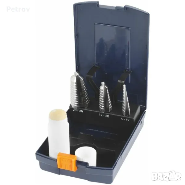 Garant - HSS-E , TialN - MADE IN GERMANY - ЧИСТО НОВ Profi-Set Стъпаловидни Конусни Свредла 4- 30 mm, снимка 1