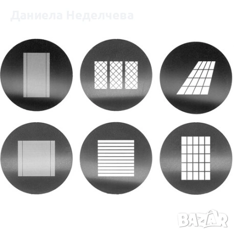 Гравирани метални шаблона Godox SA-09 GOBO Set SA-09, снимка 1