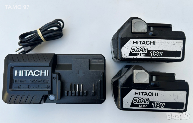 Hitachi / HiKoki - Зарядно устройство и батерии 18V 5.0Ah, снимка 1