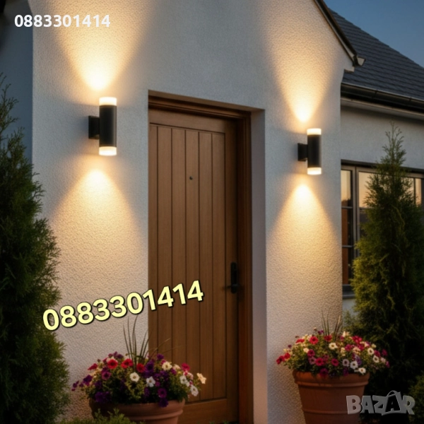 Външен аплик Лампа за стена Водоустойчива , снимка 1