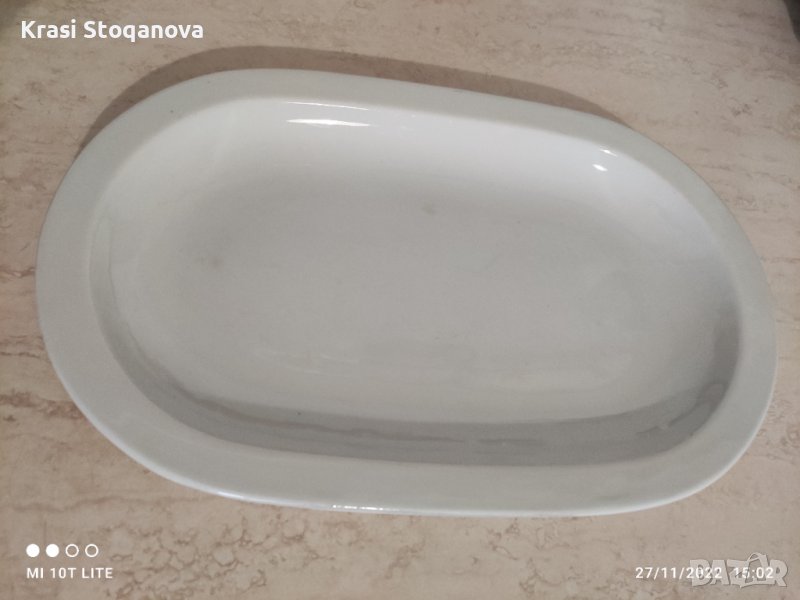 Сервиз Тип Плато Порцелан Тежко и Масивно , снимка 1