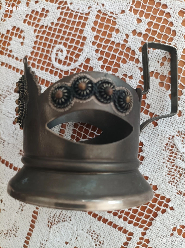 Метални подстакани за топли напитки, снимка 1