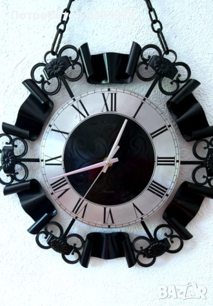 Стенен часовник Schatz Elexacta (Западна Германия, 1955 г.), снимка 1