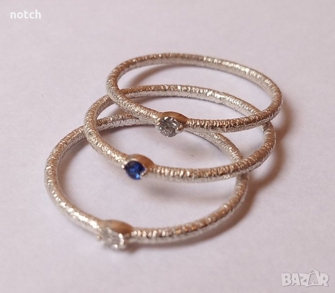 Сребърен пръстен с циркон, снимка 1