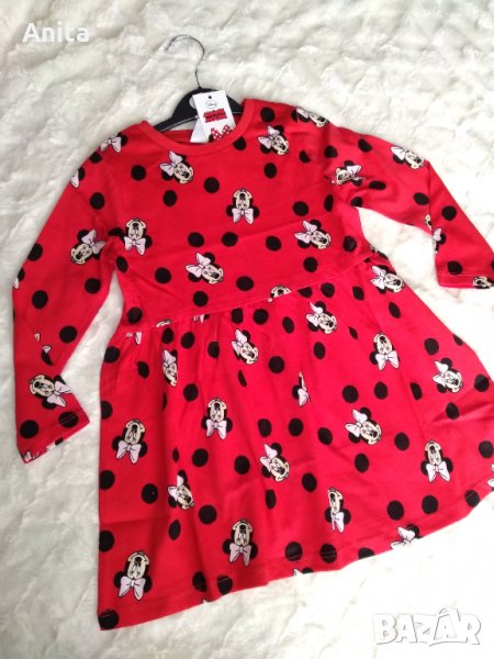 червена рокля с Мини 2/3 г, снимка 1