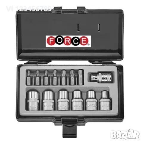 К-т вложки еврейска звезда и TORX 1/2 14части, снимка 1