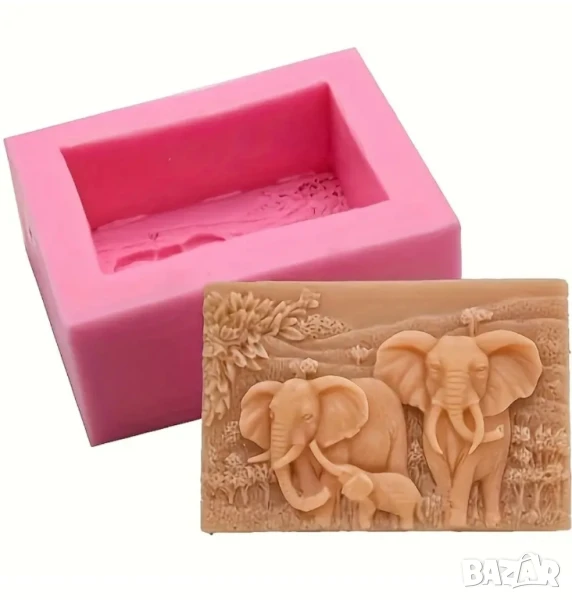 Молд за сапуни слонове , снимка 1
