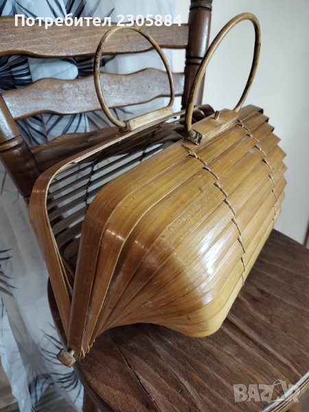 Стара бамбукова чанта , снимка 1