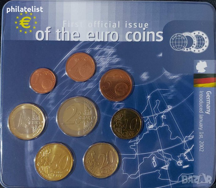Германия 2002 F - Евро сет - комплектна серия от 1 цент до 2 евро, снимка 1