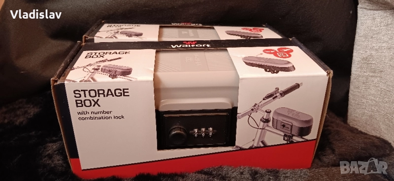 Кутия за съхранение за колело с комбинирана ключалка, снимка 1