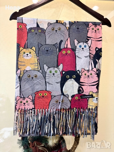 Шал Кашмир с Котки , снимка 1