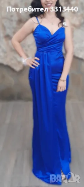 Сатенена рокля, снимка 1