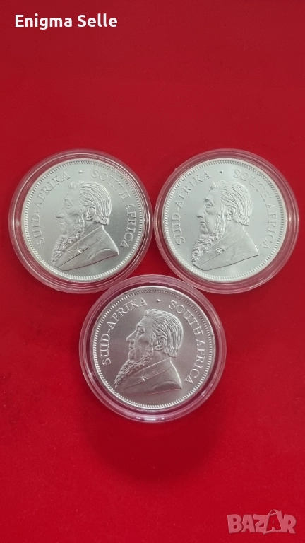 Сребърна Монета Кругерранд 31,1 гр , снимка 1