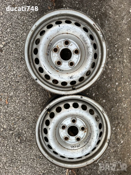 2бр. ОЕМ железни джанти 16 5х120 - VW Transporter T5 T5.1 T6 T6.1, снимка 1
