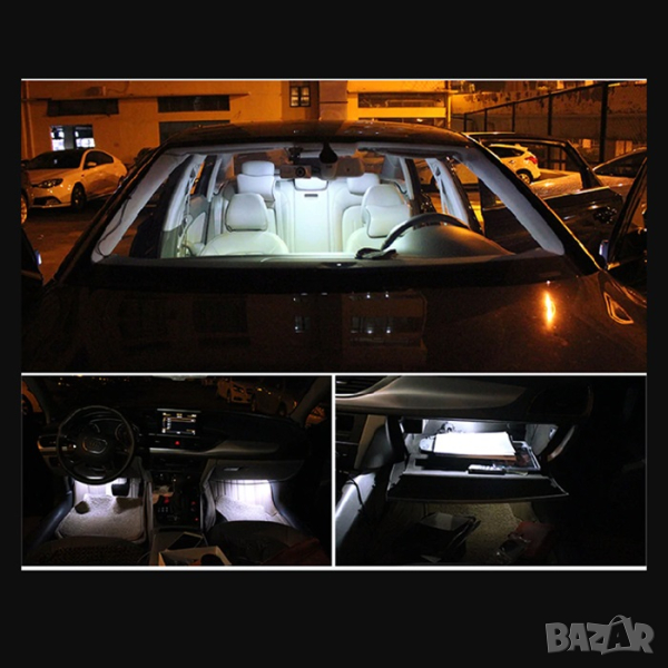 LED крушки CANBUS за интериор плафон багажник жабка , снимка 1