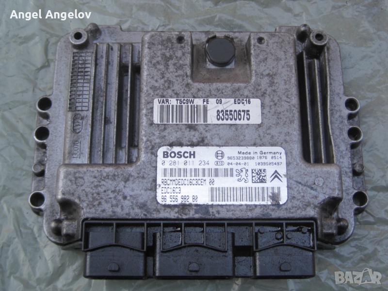 Компютър 0281011234 Bosch 9655698280 Пежо 307 1,6хди Peugeot 307 1,6 HDI 9653239880, снимка 1