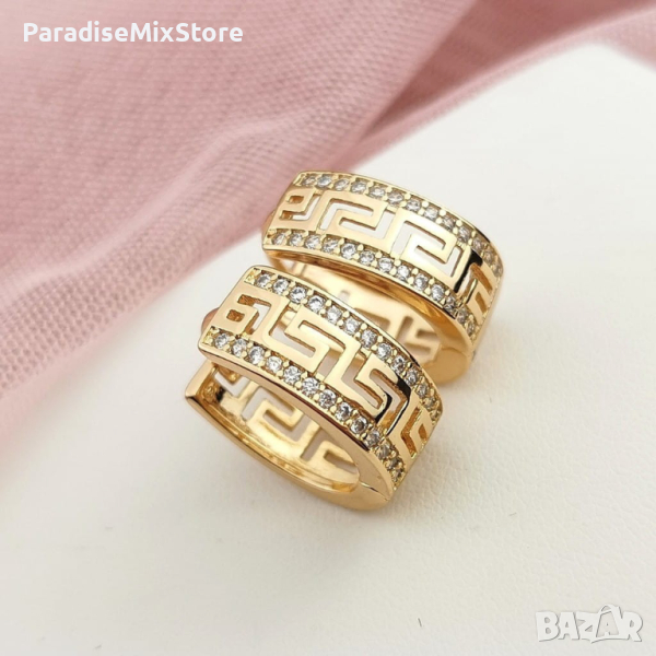 Обеци от медицинкса стомана и цирконии, снимка 1