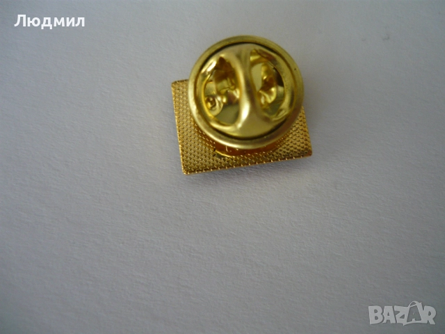 Значка с 12 звезди, златист метал, снимка 2 - Други - 51589647